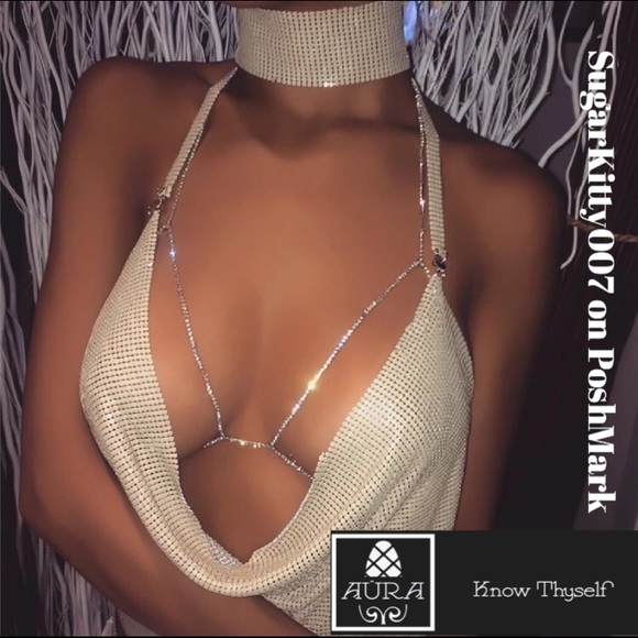 Aura Other - Diamond Harness Bra Bralette Lingerie
